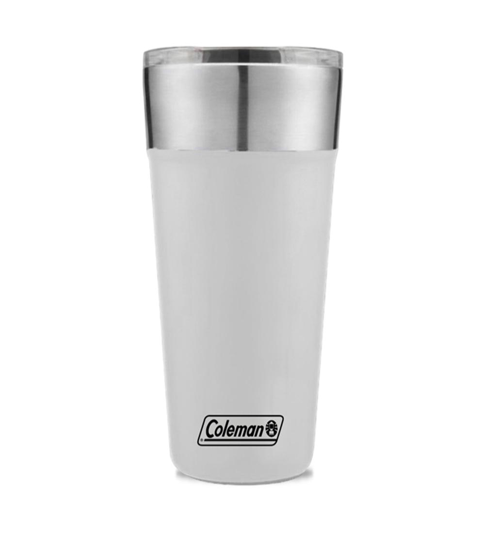 VASO CERVECERO INOXIDABLE COLEMAN 600 ML BLANCO